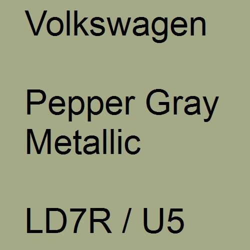 Volkswagen, Pepper Gray Metallic, LD7R / U5.